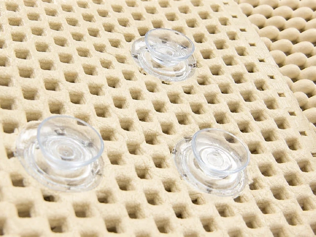 Alt view image 6 of 6 - Soft Non Slip Square Shower Stall Mat with Suction Cups