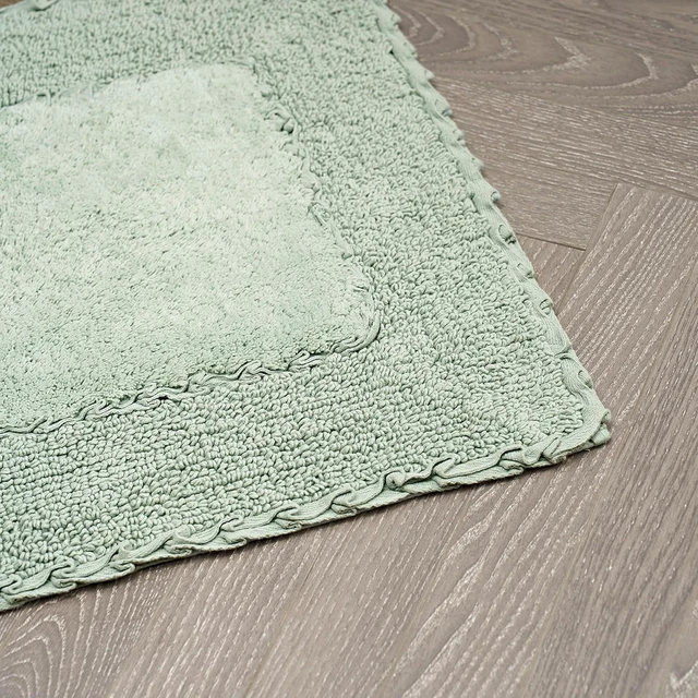 Alt view image 3 of 7 - Ruffle Border 100% Cotton Bath Rug