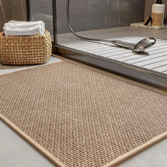 Main image of Anti-Slip Braided Absorbent Bathroom Rug