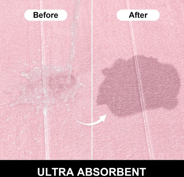 Alt view image 3 of 7 - Ultra Soft Absorbent Memory Foam Bath Mat Non Slip Machine Washable Bathroom Rug for Shower and Tub