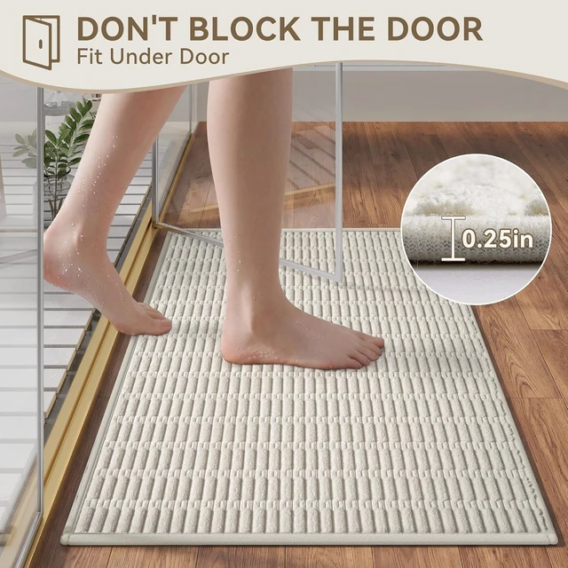 Alt view image 7 of 7 - Ultra Plush High Absorbency Bathroom Floor Mat