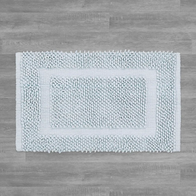 Alt view image 4 of 7 - Pure Chenille Cotton Non-Slip Soft Bathroom Rug
