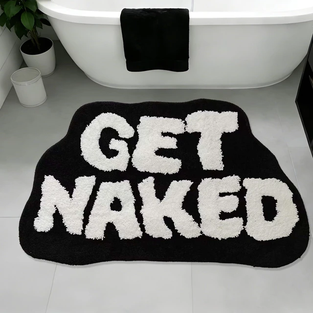 Main image of Get Naked Bathroom Floor Mat Cool Bedroom Rug