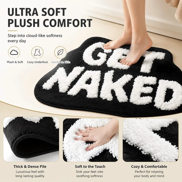 Alt view image 7 of 7 - Get Naked Bathroom Floor Mat Cool Bedroom Rug