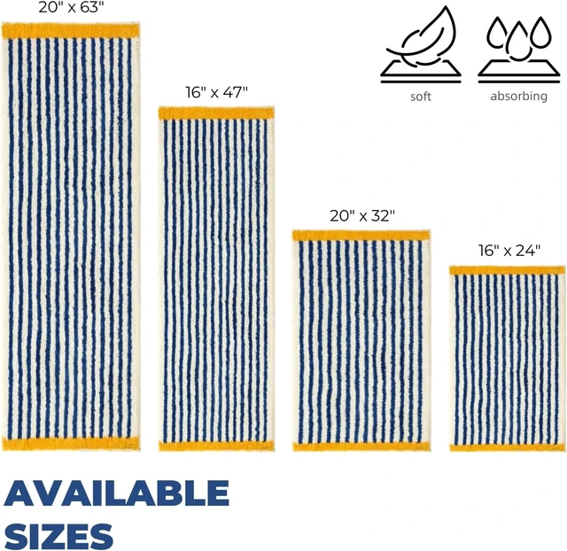 Alt view image 3 of 7 - GIB Soft Absorbent Non-Slip Washable Bathroom Rug Bath Mat