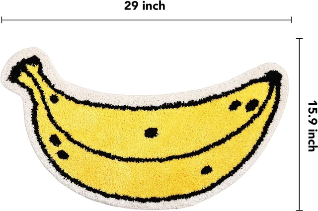 Alt view image 4 of 7 - Papaya Design Non-Slip Absorbent Shower Rug Cute Fruit Bathroom Mat Washable Soft Floor Covering
