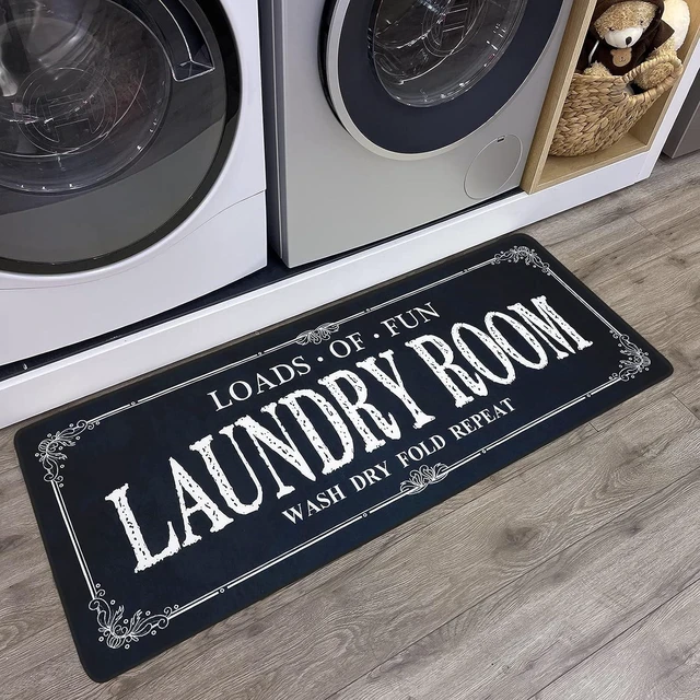 Main image of Anti-Slip Farmhouse Kitchen & Bathroom Runner Rug - Mudroom Floor Mat