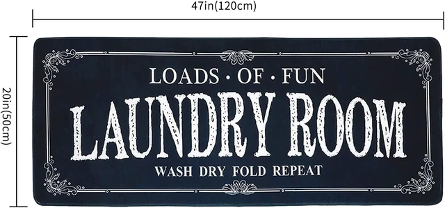 Alt view image 2 of 7 - Anti-Slip Farmhouse Kitchen & Bathroom Runner Rug - Mudroom Floor Mat
