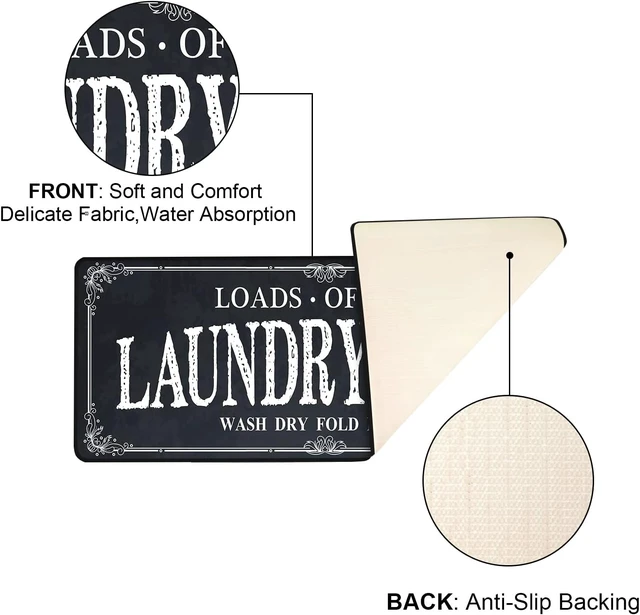 Alt view image 5 of 7 - Anti-Slip Farmhouse Kitchen & Bathroom Runner Rug - Mudroom Floor Mat