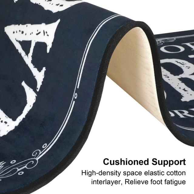 Alt view image 6 of 7 - Anti-Slip Farmhouse Kitchen & Bathroom Runner Rug - Mudroom Floor Mat