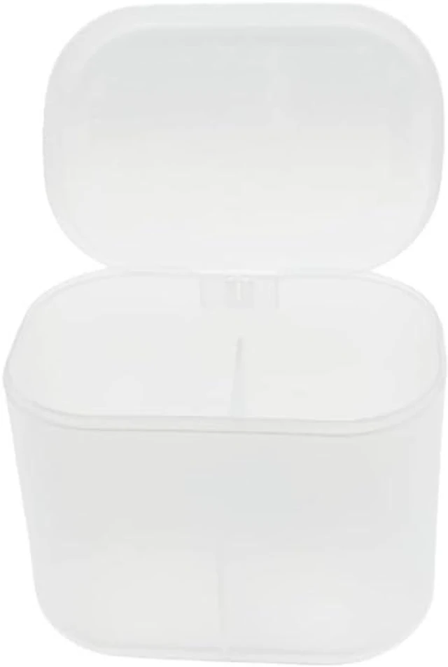 Main image of Dustproof & Moisture-Resistant, Large Capacity PP Storage Container for Home, Clear Cotton Pad and Swab Organizer Box