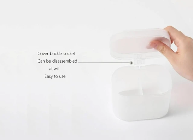 Alt view image 3 of 7 - Dustproof & Moisture-Resistant, Large Capacity PP Storage Container for Home, Clear Cotton Pad and Swab Organizer Box
