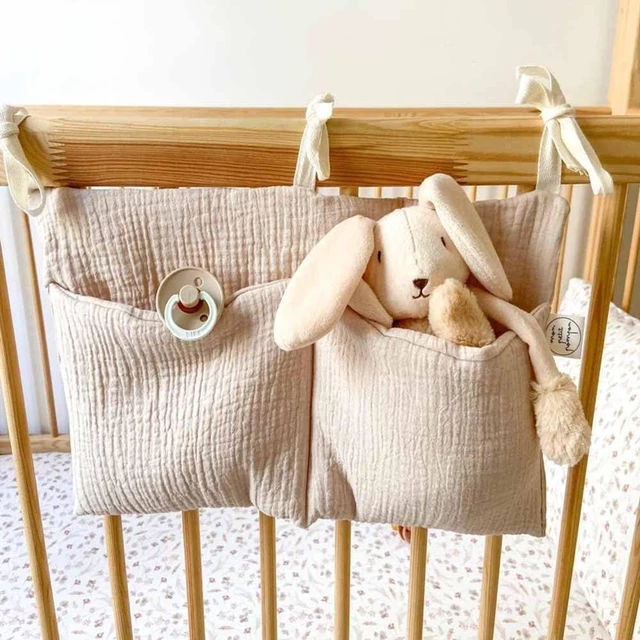 Main image of Cotton Nursery Bedside Hanging Organizer with 2 Pockets