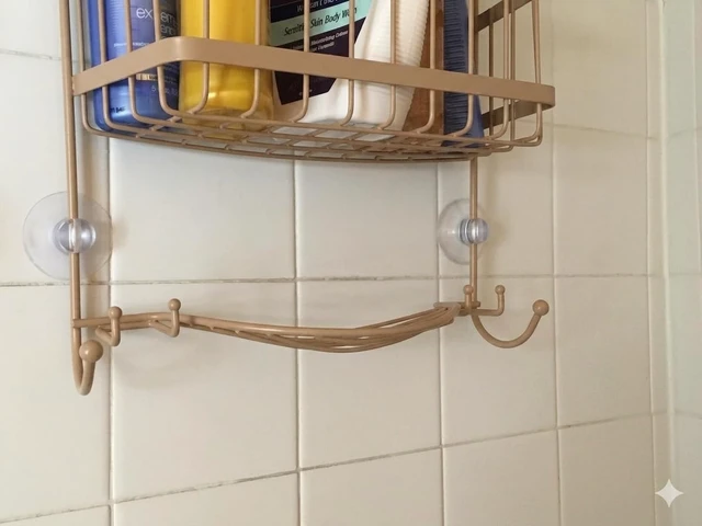 Alt view image 3 of 6 - Easy-Install Bathroom Rack Holder Kit, Transparent Heavy-Duty Suction Cup Shower Caddy Connectors