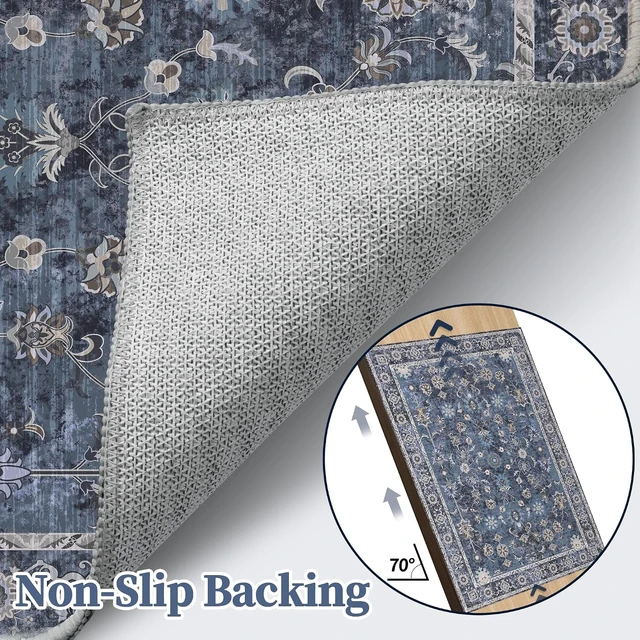 Alt view image 5 of 7 - Washable Non-Slip Small Entryway Throw Rug