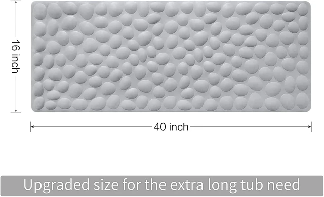 Alt view image 3 of 7 - Soft Rubber Non-Slip Bath Mat with Strong Suction Cups for Bathroom