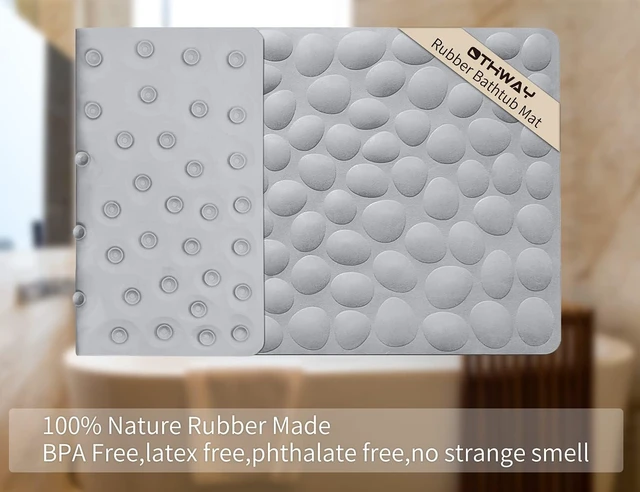 Alt view image 7 of 7 - Soft Rubber Non-Slip Bath Mat with Strong Suction Cups for Bathroom