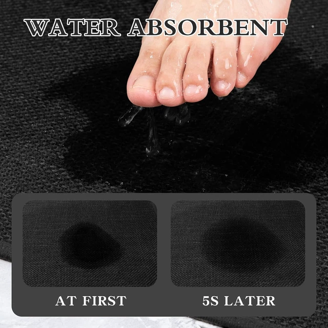 Alt view image 4 of 7 - Chakme Ultra Thin Non Slip Quick Dry Absorbent Bathroom Floor Rug Mat