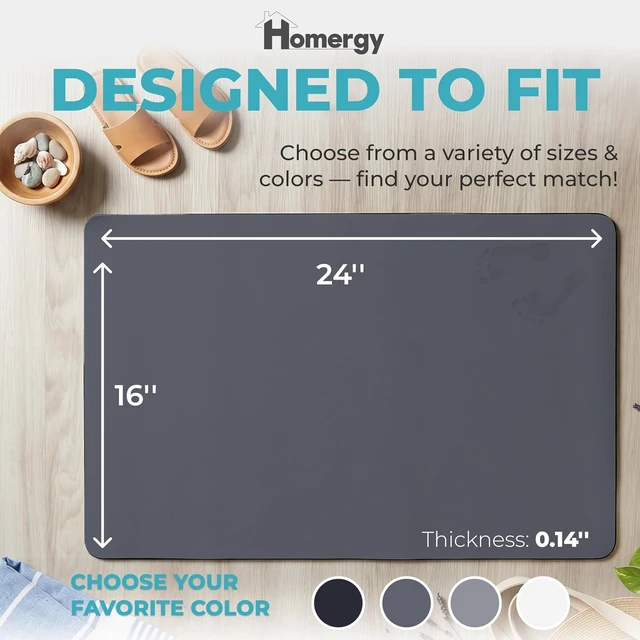 Alt view image 3 of 7 - Non-Slip Quick Dry Bathroom Bath Mat