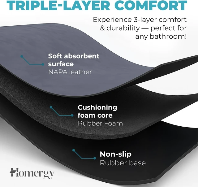 Alt view image 4 of 7 - Non-Slip Quick Dry Bathroom Bath Mat