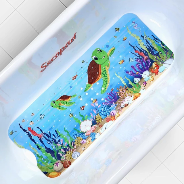 Main image of Cute Non-Slip Turtle Pattern Bathtub Mat