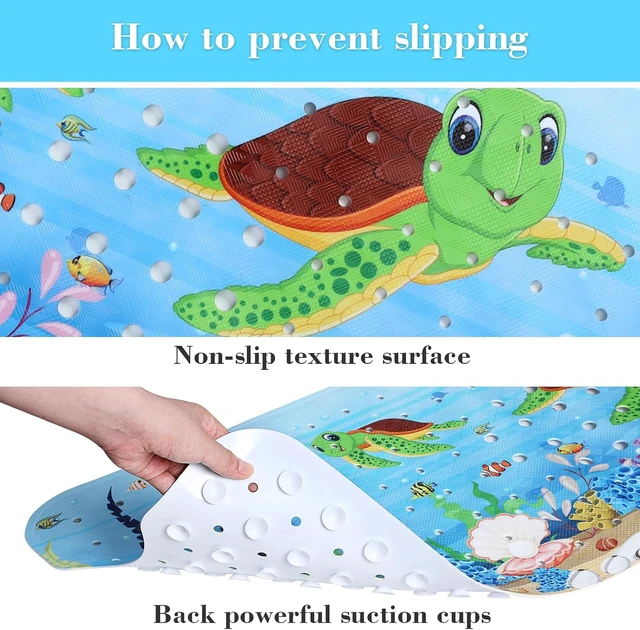 Alt view image 3 of 6 - Cute Non-Slip Turtle Pattern Bathtub Mat