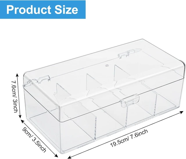 Alt view image 2 of 7 - Transparent Acrylic Cotton Swab Container with Cover