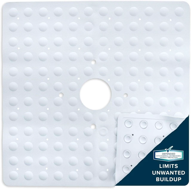 Main image of Mold Resistant Bath Safety Rug, Anti-Slip Shower Floor Mat