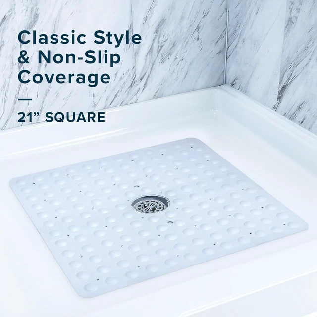 Alt view image 3 of 7 - Mold Resistant Bath Safety Rug, Anti-Slip Shower Floor Mat