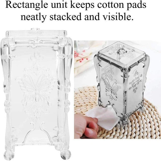 Alt view image 2 of 7 - Nail Art Wipes & Tools, Acrylic Cosmetic Organizer for Makeup Cotton Pads