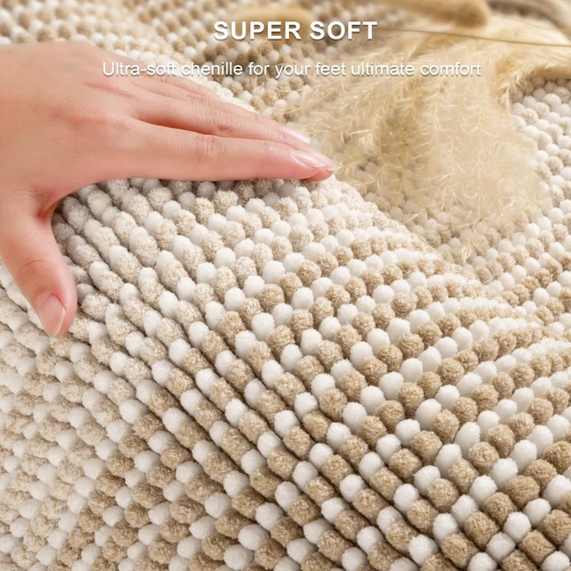 Alt view image 3 of 6 - Non-Slip Bohemian Style Bathroom Rug Set