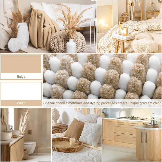 Alt view image 4 of 6 - Non-Slip Bohemian Style Bathroom Rug Set