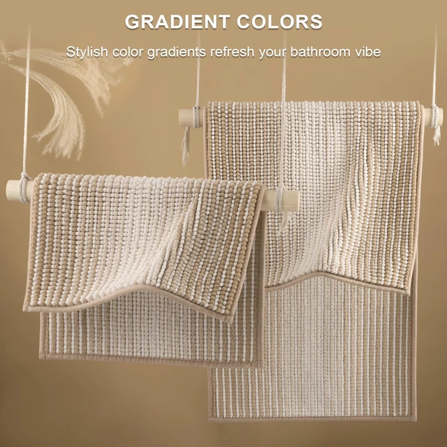 Alt view image 5 of 6 - Non-Slip Bohemian Style Bathroom Rug Set