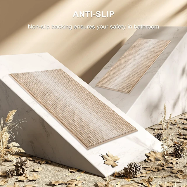 Alt view image 6 of 6 - Non-Slip Bohemian Style Bathroom Rug Set