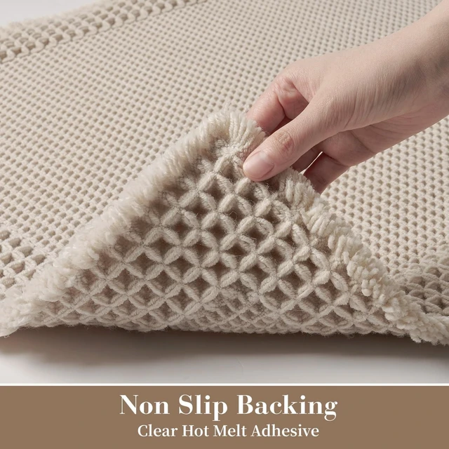 Alt view image 4 of 6 - Non-Slip Waffle Texture Bathroom Floor Mat Soft Absorbent Rug