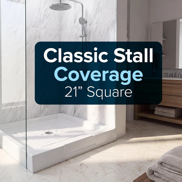 Alt view image 4 of 7 - Mold Resistant Bath Safety Rug, Anti-Slip Shower Floor Mat