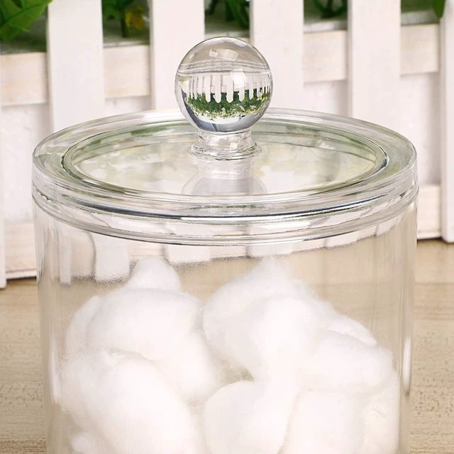 Alt view image 6 of 7 - Transparent Acrylic Cotton Swab and Ball Storage Container Organizer