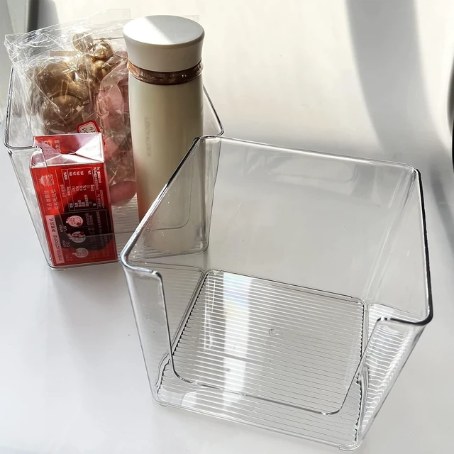 Alt view image 7 of 7 - Dustproof Cosmetic Container, Makeup Tools and Sanitary Supplies, Swabs, Multi-Compartment Storage for Cotton Pads, Clear Acrylic Desktop Vanity Organizer with Lid