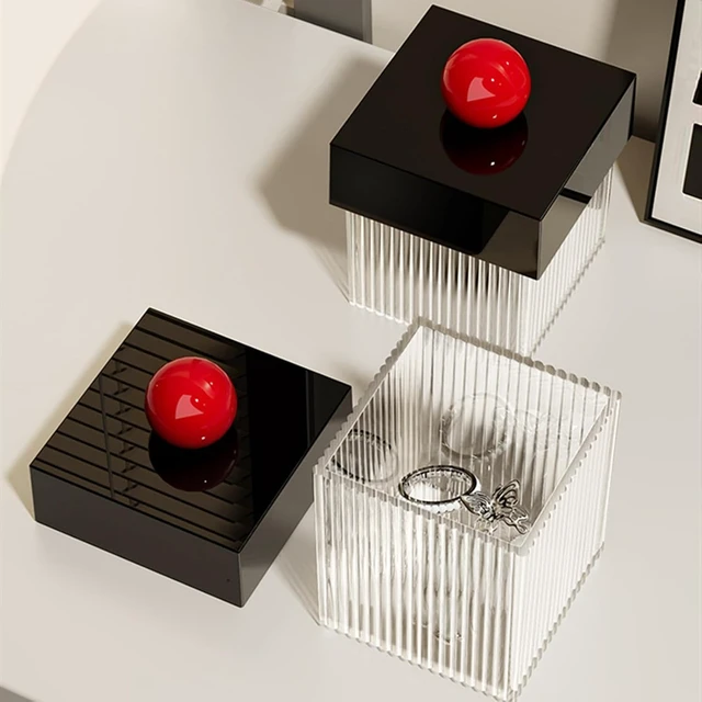 Alt view image 6 of 7 - Square Acrylic Holder Storage Organizer