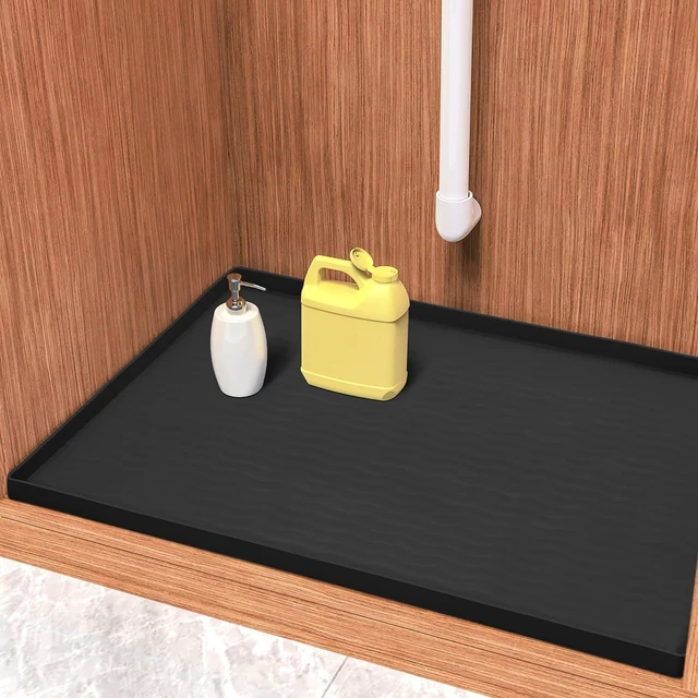 Main image of Pet Litter Mat for Cats Dogs, Storage Organizer, Kitchen Bathroom Cabinet Counter Shelf Liner, Waterproof Silicone Under Sink Mat