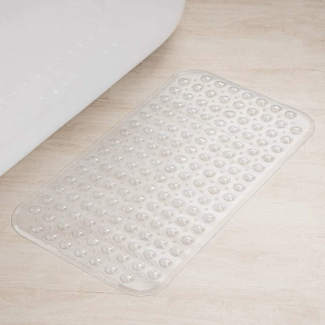 Alt view image 6 of 7 - Machine Washable Bathroom Shower Rug, Non-Slip Bathtub Mat with Suction Cups and Drain Holes