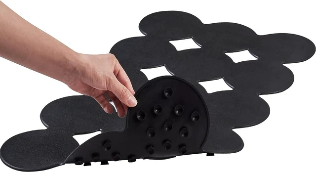 Main image of Patented Non-Slip Natural Rubber Bath Tub Mat with Strong Suction Cups Soft Shower Floor Pad