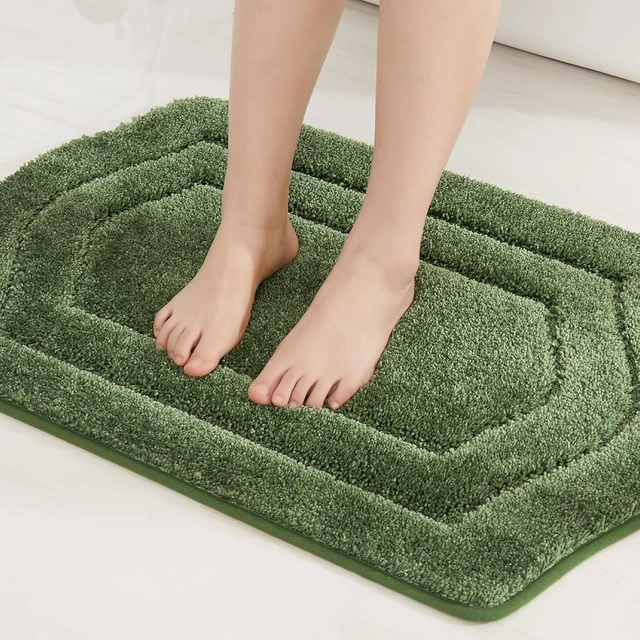 Main image of Anti-Slip Thick Absorbent Plush Bathroom Rug Machine Washable
