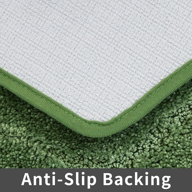 Alt view image 5 of 7 - Anti-Slip Thick Absorbent Plush Bathroom Rug Machine Washable