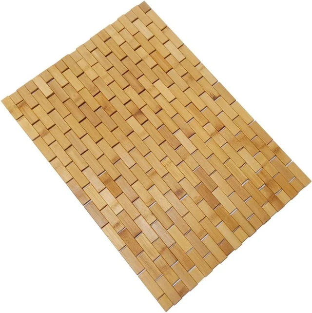 Main image of Sauna & Hot Tub, Tub, Foldable Floor Shower Mat for Bathroom, Bamboo Rayon Bath Mat - Non-Slip