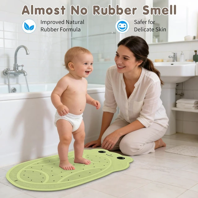 Alt view image 4 of 7 - Non-Slip Natural Rubber Bath Tub Safety Mat for Infants and Toddlers