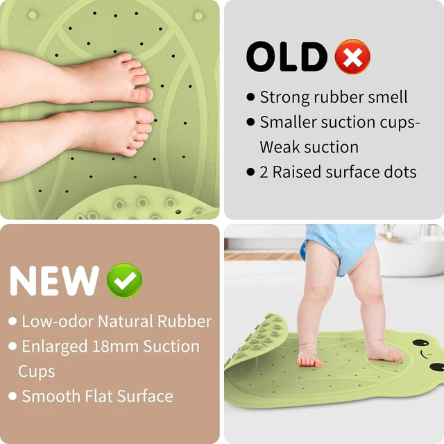 Alt view image 3 of 7 - Non-Slip Natural Rubber Bath Tub Safety Mat for Infants and Toddlers