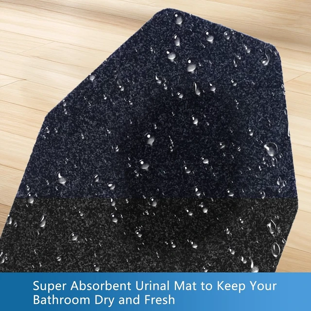 Alt view image 4 of 7 - 6Pcs Non Slip Urinal Mats for Men Bathroom Commercial Floor Pads Splash Toilet Bulk Washable Disposable Large
