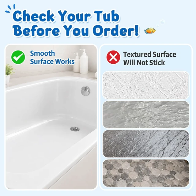 Alt view image 7 of 7 - Safe Tub Floor Pad, Non-Slip Bathtub Mat for Baby and Adults