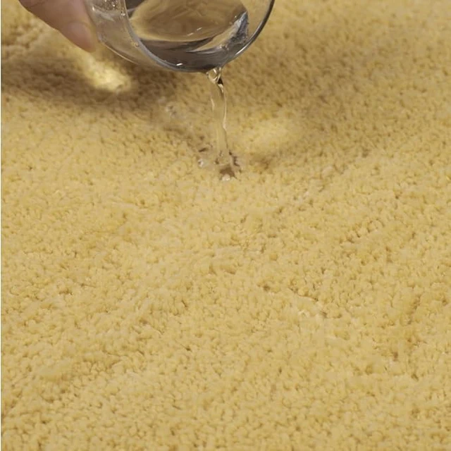 Alt view image 4 of 6 - Plush Shaggy Bathroom Rug Non-Slip Absorbent Soft Bath Mat Machine Washable